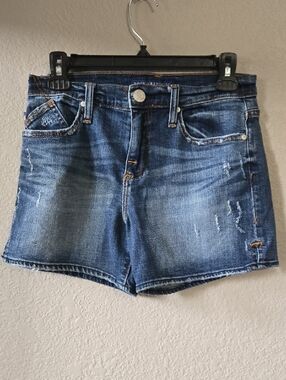 Rock & Republic Blue Distressed Denim Shorts